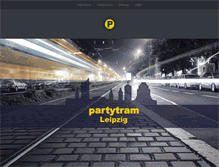 Tablet Screenshot of partytram-leipzig.de